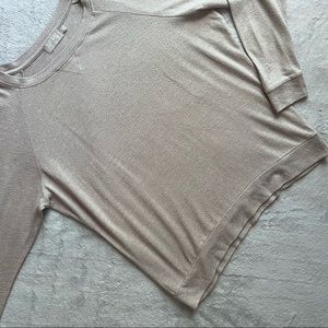 Nation LTD Pomona Loopy French Terry Sweatshirt Heather Gray Medium Sz M